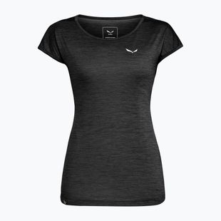 Moteriški trekingo marškinėliai Salewa Puez Melange Dry black out melange