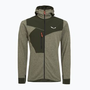 Vyriškas žygio džemperis Salewa Puez 2 Dry Hood FZ dark olive melange