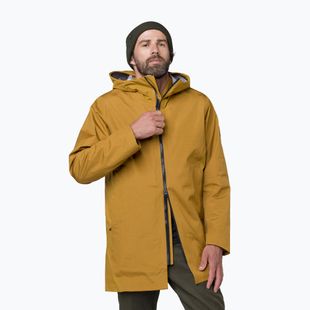 Vyriška lietaus striukė Salewa Fanes 3L Ptx Hemp 2/1 Parka golden brown int.7020