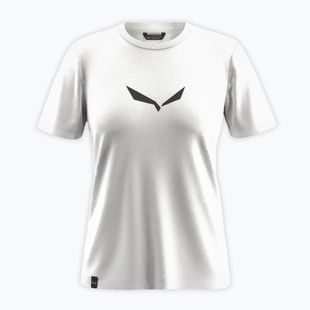 Moteriški marškinėliai Salewa Solid Dry white new logo