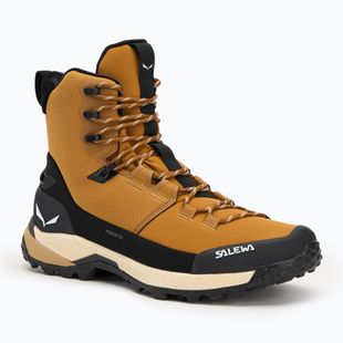 Vyriški žygio batai Salewa Puez Winter Mid Ptx golden brown / black