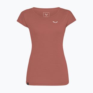Moteriški žygio marškinėliai Salewa Puez Melange Dry etruscan red melange
