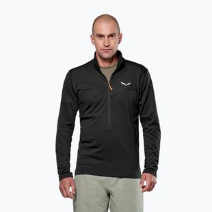 Vyriškas žygio džemperis Salewa Puez Cammio Polarlite Half Zip Black Out