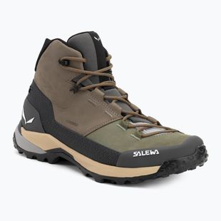Vyriški žygio batai Salewa Puez Leather Mid Ptx bungee cord / onyx