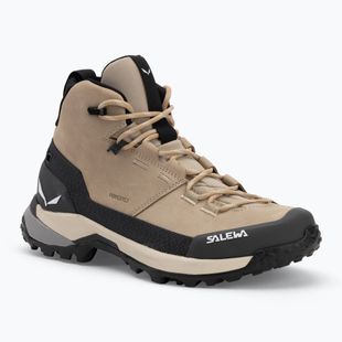 Moteriški žygio batai Salewa Puez Leather Mid Ptx quicksand / onyx