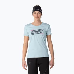 Moteriški marškinėliai DYNAFIT Graphic Co cloud blue/tabloid