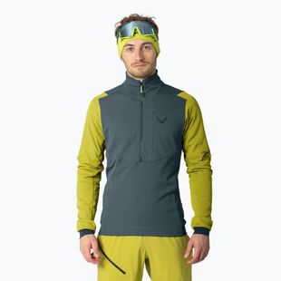 Vyriškas ski touring džemperis DYNAFIT Blacklight Thermal 1/2 Zip golden lime