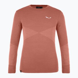 Vaikiški termoaktyvūs marškinėliai Salewa Zebru Med Warm AMR etruscan red