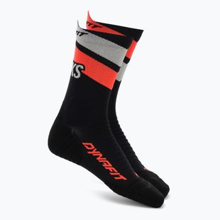 Kojinės DYNAFIT Ultra Crew black out ultra coral/6A10