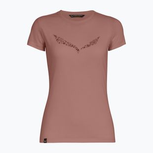 Moteriški marškinėliai Salewa Solid Dry desert pink