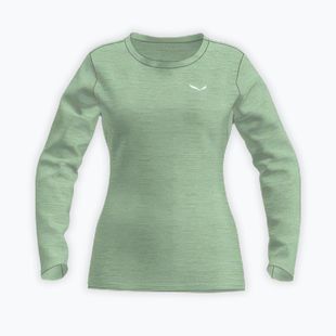 Moteriški žygio marškinėliai ilgomis rankovėmis Salewa Puez Melange Dry pastel green melange