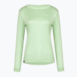 Moteriški žygio marškinėliai ilgomis rankovėmis Salewa Puez Melange Dry pastel green melange