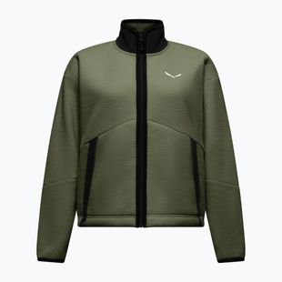 Moteriškas flisinis džemperis Salewa Fanes Full Zip Faded Green