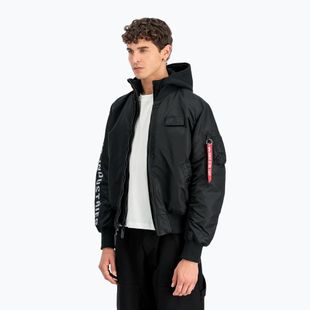 Vyriška striukė Alpha Industries MA-1 D-Tec Sleeve Embroidery Bomber black/reflective