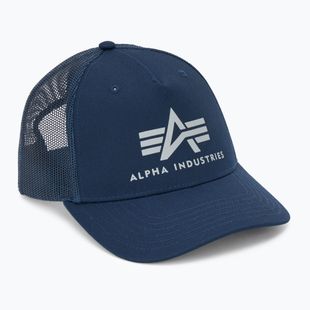 Vyriška kepuraitė su snapeliu Alpha Industries Basic Trucker rep.blue
