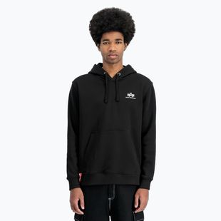 Vyriškas džemperis Alpha Industries Basic Small Logo Hoodie black