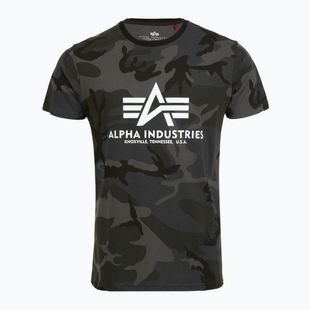 Vyriški polo marškinėliai Alpha Industries Basic Camo black camo