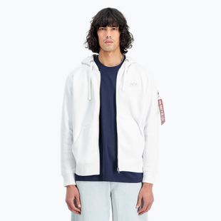 Vyriškas džemperis Alpha Industries Back Print Zip white