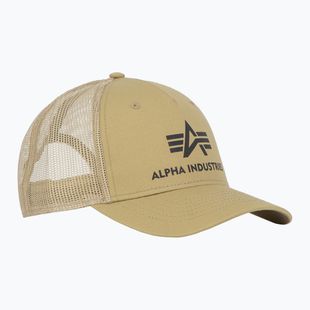 Vyriška kepuraitė su snapeliu Alpha Industries Basic Trucker sand