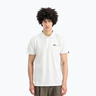 Alpha Industries Basic Basic Polo Small Logo marškinėliai balta