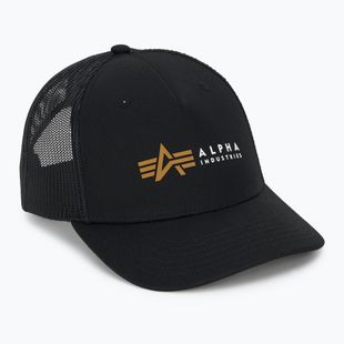 Vyriška kepuraitė su snapeliu Alpha Industries Label Trucker black