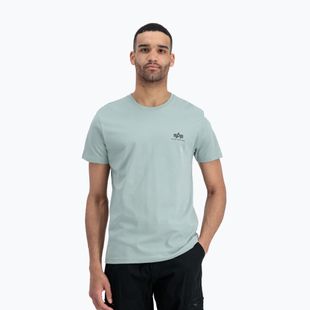 Vyriški marškinėliai Alpha Industries Basic Small Logo dusty green