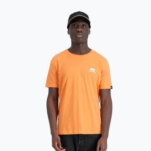 Vyriški marškinėliai Alpha Industries Basic Small Logo tangerine