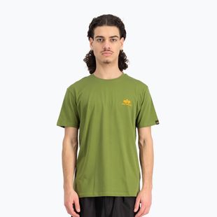 Vyriški marškinėliai Alpha Industries Basic Small Logo moss green