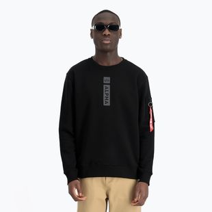 Vyriškas džemperis Alpha Industries Reflective Print Sweater black