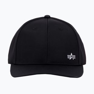 Kepuraitė su snapeliu Alpha Industries Metal Label rep black/metalsilver
