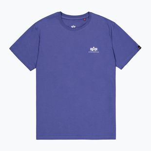 Vyriški marškinėliai Alpha Industries Basic Small Logo night purple