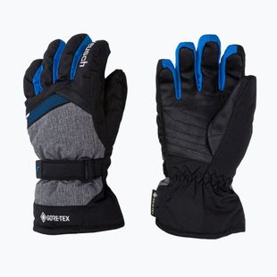 Reusch Flash Gore-Tex vaikiška slidinėjimo pirštinė juoda/juoda melanžinė/brilliant blue