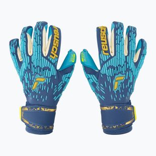 Reusch Attrakt Freegel Aqua Vėjui atsparios vartininko pirštinės mėlynos 5370459-4433