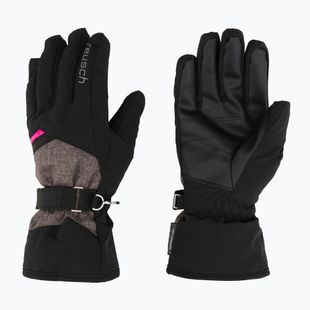 Moteriškos slidinėjimo pirštinės Reusch Helena R-Tex Xt black/black melange/pink glo