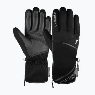 Moteriškos slidinėjimo pirštinės Reusch Lore Stormbloxx black/silver