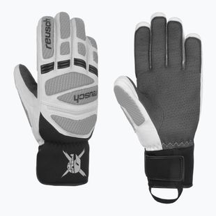 Vyriškos slidinėjimo pirštinės Reusch Worldcup Warrior DG white/glacier