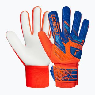 Vartininko pirštinės Reusch Attrakt Starter Solid shocking orange/blue