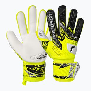 Vartininkų pirštinės Reusch Attrakt Grip safety yellow/silver