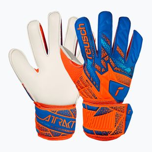 Vaikiškos vartininko pirštinės Reusch Attrakt Solid Junior shocking orange/blue
