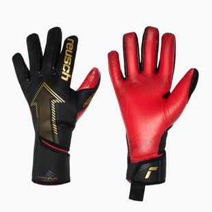 Vartininko pirštinės Reusch Fastgrip Gold X GluePrint black/gold/fiery red