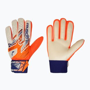 Vaikiškos vartininko pirštinės Reusch Attrakt Starter Solid Junior shocking orange/energize blue