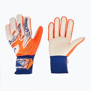 Vartininko pirštinės Reusch Attrakt Starter Solid shocking orange/energize blue
