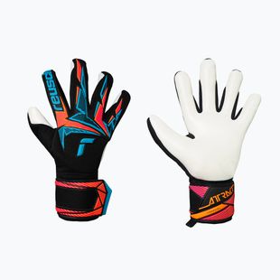 Vartininko pirštinės Reusch Attrakt Freegel Advance black/aqua blue/shocking orange