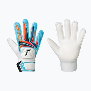 Vaikiškos vartininko pirštinės Reusch Attrakt Starter Solid Junior white/light blue