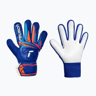 Vaikiškos vartininko pirštinės Reusch Attrakt Starter Solid Junior sharp blue/white/shocking orange