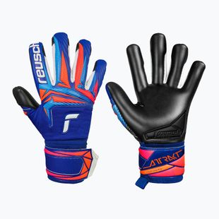Vartininko pirštinės Reusch Attrakt Infinity Evolution NC sharp blue/shocking orange/black