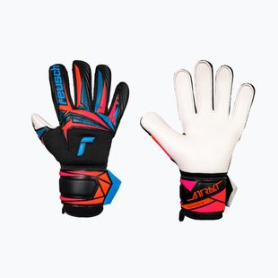 Vartininko pirštinės Reusch Attrakt Advance black/aqua blue/shocking orange