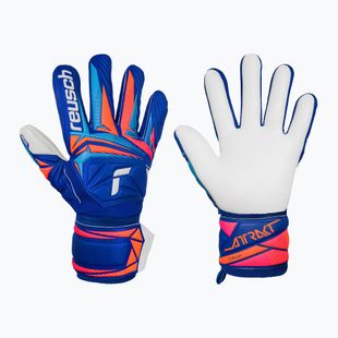 Vartininko pirštinės Reusch Attrakt Grip sharp blue/white/shocking orange