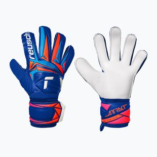 Vartininko pirštinės Reusch Attrakt Solid sharp blue/white/shocking orange