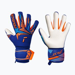 Vaikiškos vartininko pirštinės Reusch Attrakt Freegel Advance Junior sharp blue/shocking orange